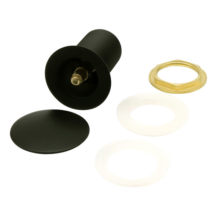 Indomarmer Pop-up Drain Plug with Long Shaft 9 cm Matt Black