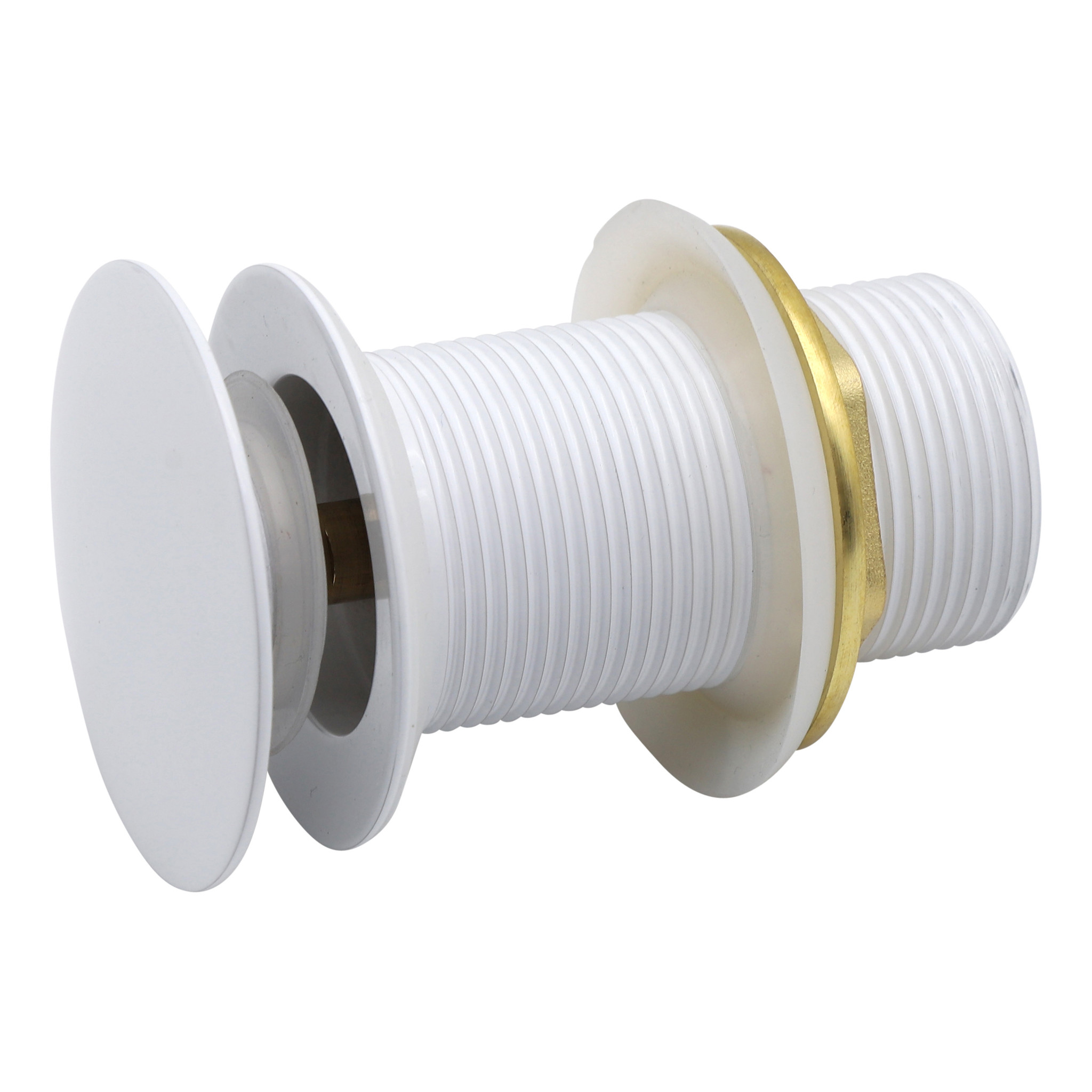 Indomarmer Pop-up Drain Plug with Long Shaft 9 cm White