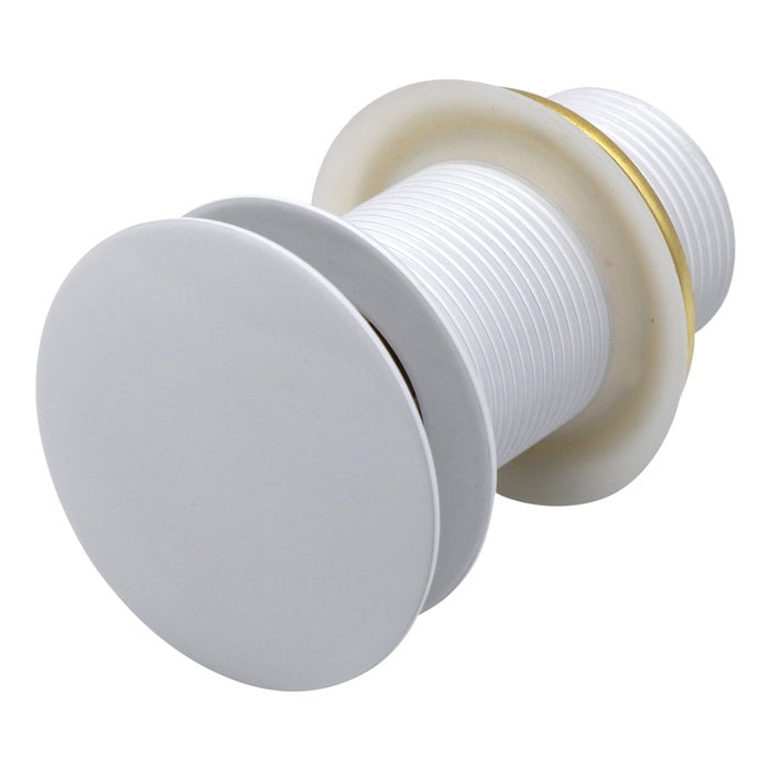 Indomarmer Pop-up Drain Plug with Long Shaft 9 cm White