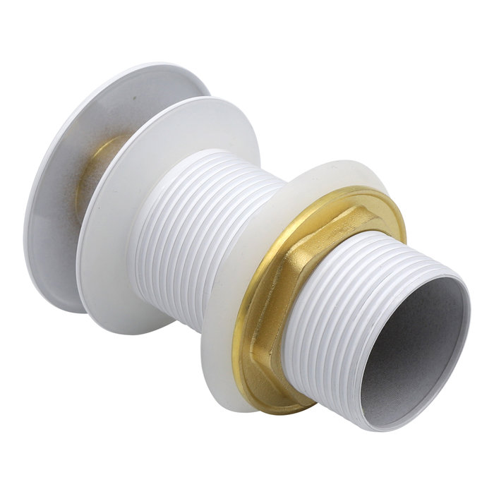 Indomarmer Pop-up Afvoerplug met Lange Schacht 9 cm Wit