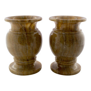 Indomarmer Set Vases of Onyx Ø 20 x h 30
