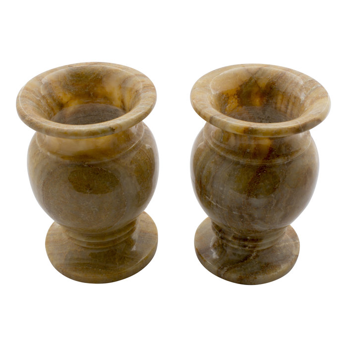 Indomarmer Set Vases of Onyx Ø 20 x h 30