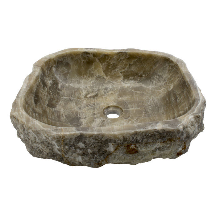 Indomarmer Waschbecken aus Schwarzem 50x45x15cm