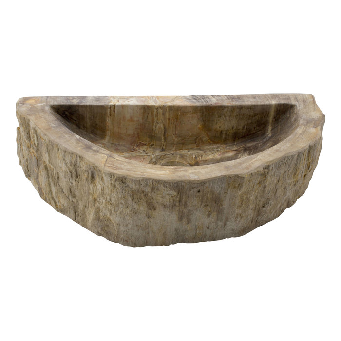 Indomarmer WC-Becken aus Versteinertes Holz