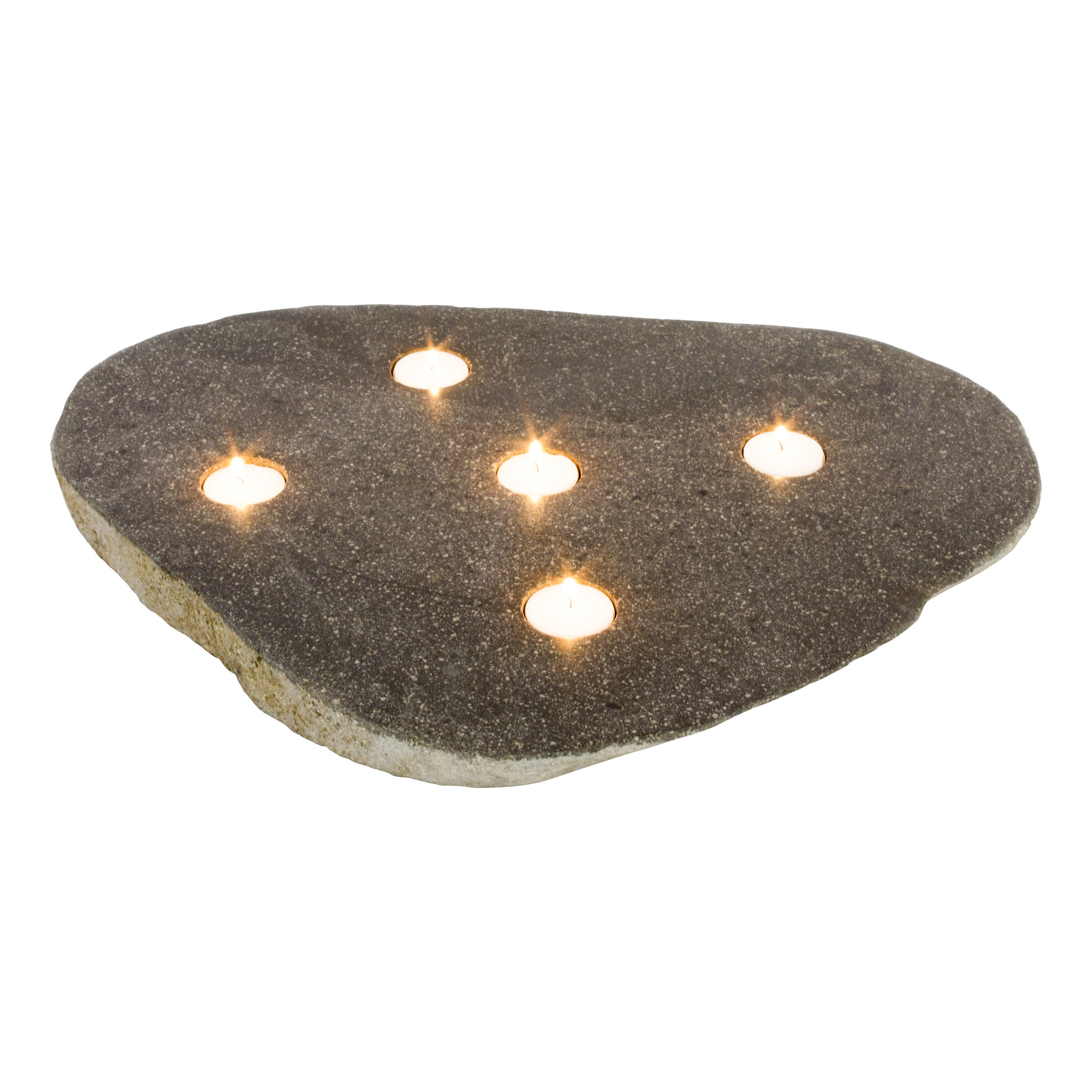 Indomarmer River Stone Tea light holder Ø30/35 cm