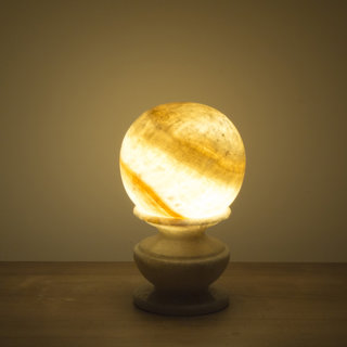 Indomarmer Sphere Lamp Onyx