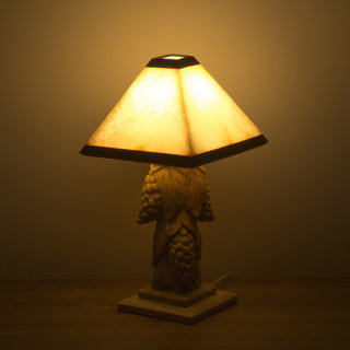 Indomarmer Tischlampe Trauben Onyx und Marmor