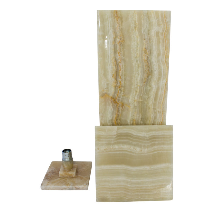 Indomarmer Square Lampe Aus Onyx Höhe 65 cm