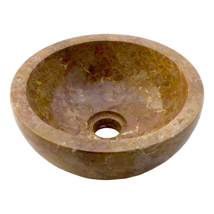 Indomarmer Toiletfontein Rood Marmer Ø 30 x H 12 cm