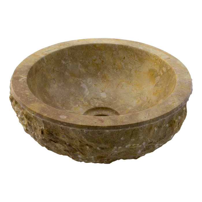 Indomarmer Rotem Marmor WC-Becken Full-Marmo Ø 30 x H 12 cm