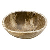 Indomarmer Fruitschaal van Versteend Hout
