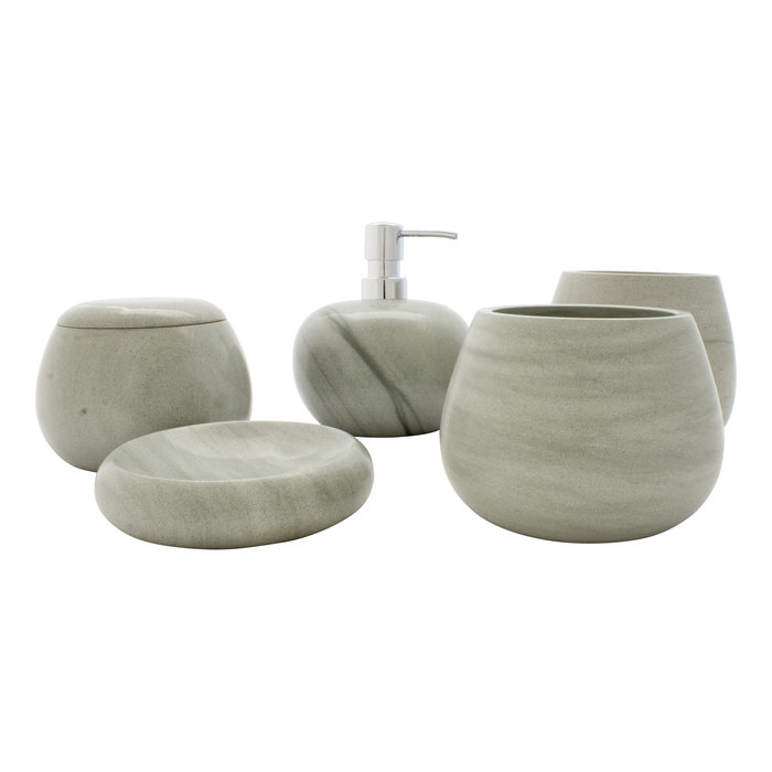 Indomarmer Green Sandstone Toothbrush Cup Ida