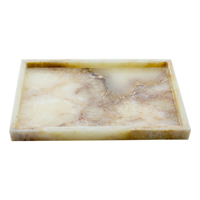 Indomarmer Yellow Onyx Tray 34x23x3 cm