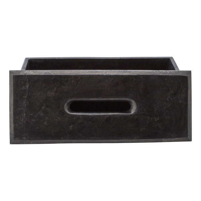 Indomarmer Luxus Taschentuchbox Schwarz Marmor