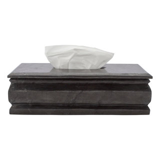 Indomarmer Luxus Taschentuchbox Schwarz Marmor