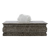 Luxe Tissue Box Grijs Marmer