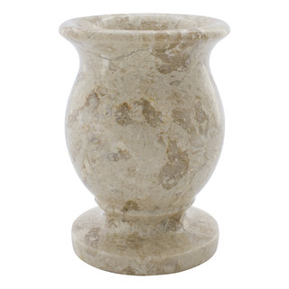 Indomarmer Cream Marble Vase H17cm Ø10cm