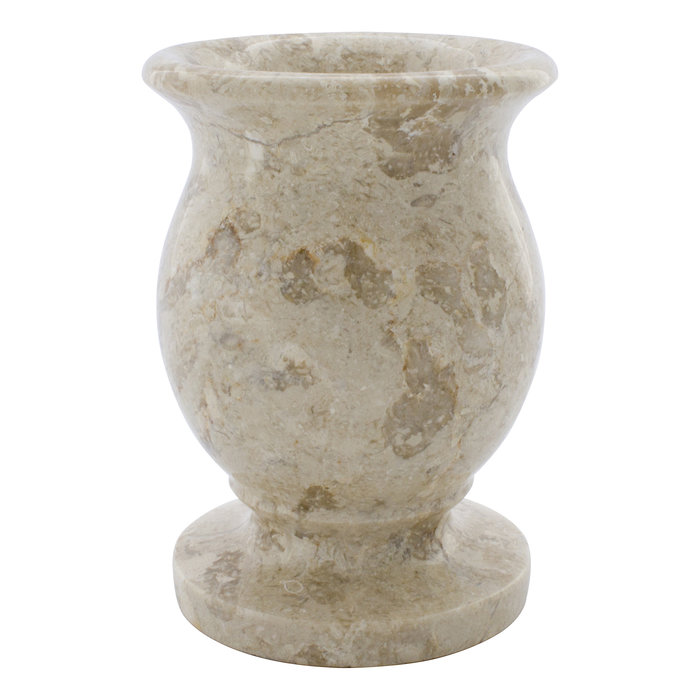 Indomarmer Crème Marmeren Vaas H17cm Ø10cm