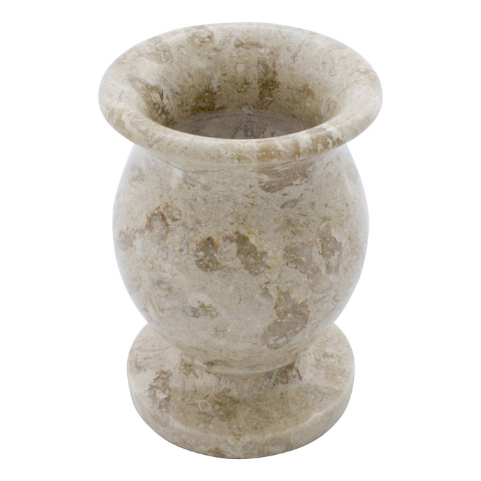 Indomarmer Crème Marmeren Vaas H17cm Ø10cm