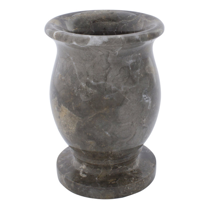 Indomarmer Grauem Marmor Vase H17cm Ø10cm