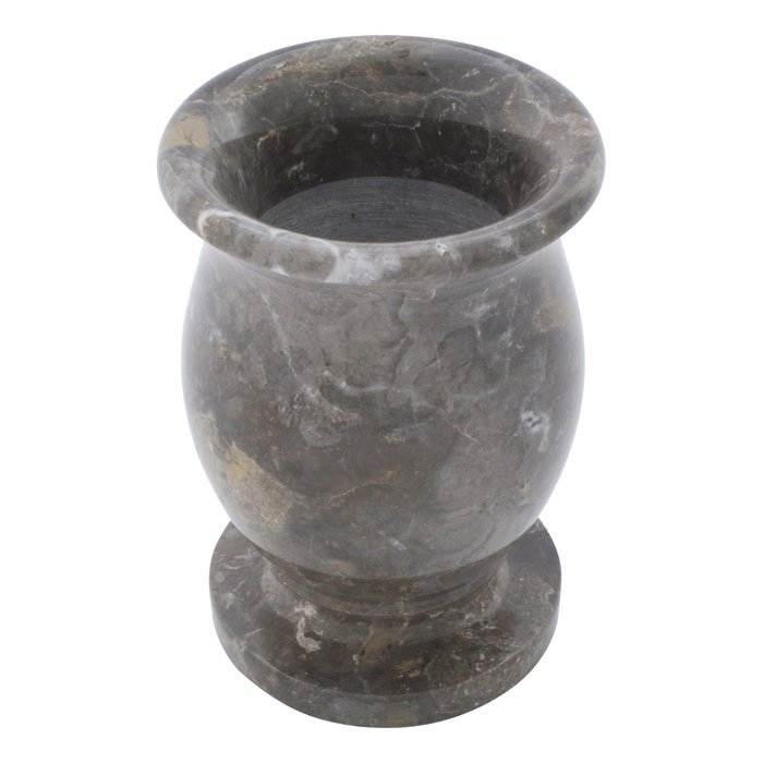 Indomarmer Grauem Marmor Vase H17cm Ø10cm