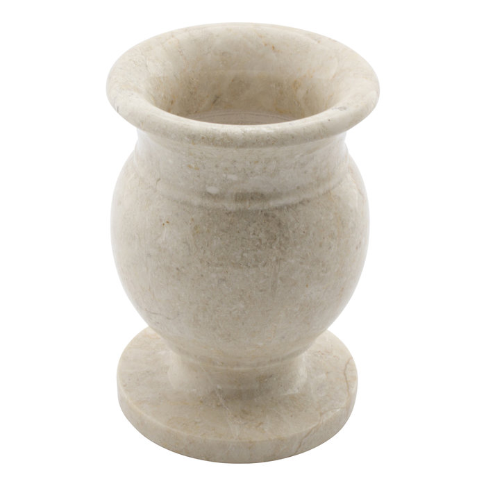 Indomarmer Cream Marble Vase H17cm Ø12