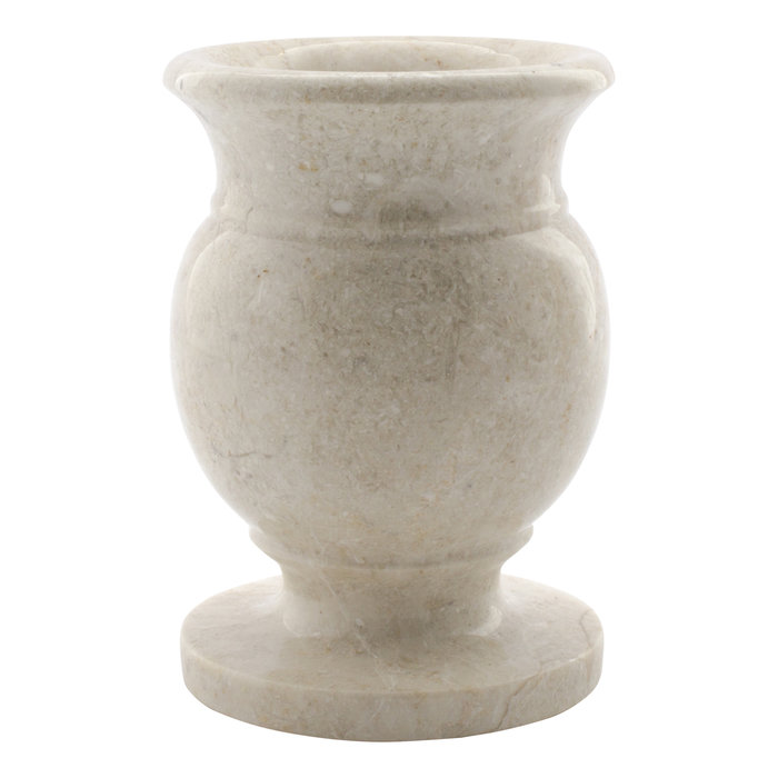 Indomarmer Crème Marmeren Vaas H17cm Ø12