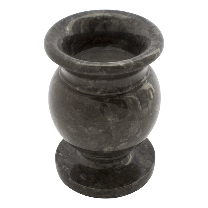 Indomarmer Black Marble Vase H17cm Ø12