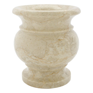 Indomarmer Crème Marmeren Vaas H17cm Ø15