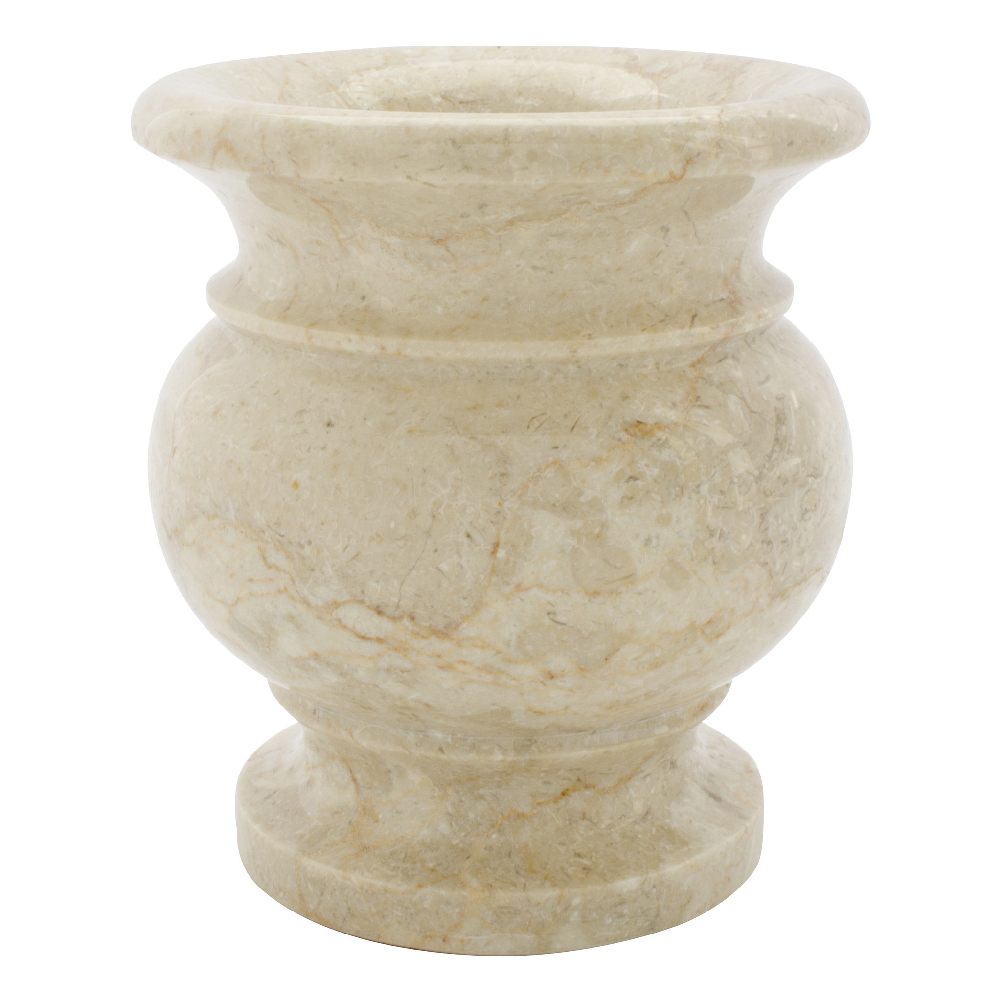 Indomarmer Cream Marble Vase H17cm Ø15