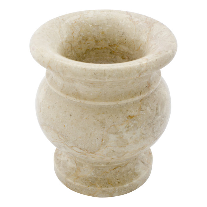 Indomarmer Creme Marmor Vase H17cm Ø15