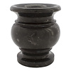 Schwarz Marmor Vase H17cm Ø15