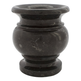 Indomarmer Zwart Marmeren Vaas H17cm Ø15