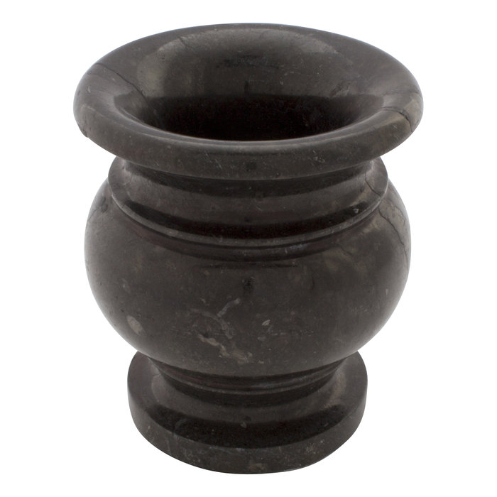 Indomarmer Black Marble Vase H17cm Ø15