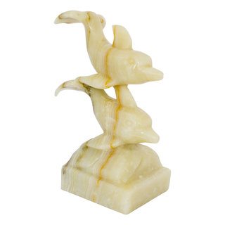 Indomarmer Delfin aus Onyx