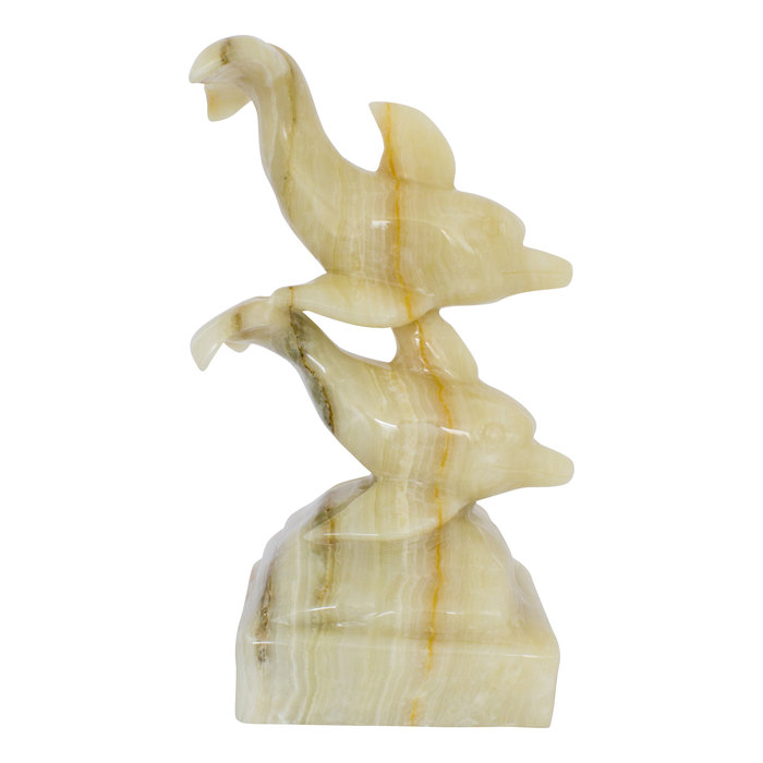 Indomarmer Delfin aus Onyx