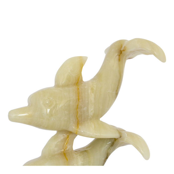 Indomarmer Delfin aus Onyx