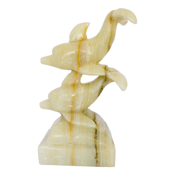 Indomarmer Delfin aus Onyx