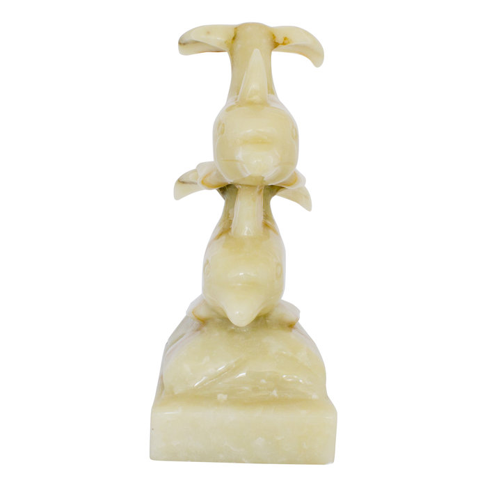 Indomarmer Delfin aus Onyx