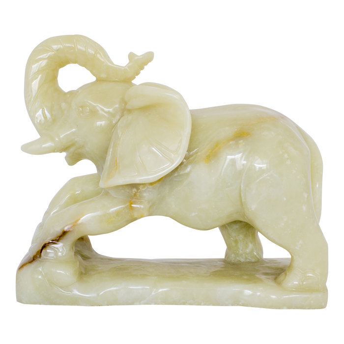 Indomarmer Elefant aus Onyx