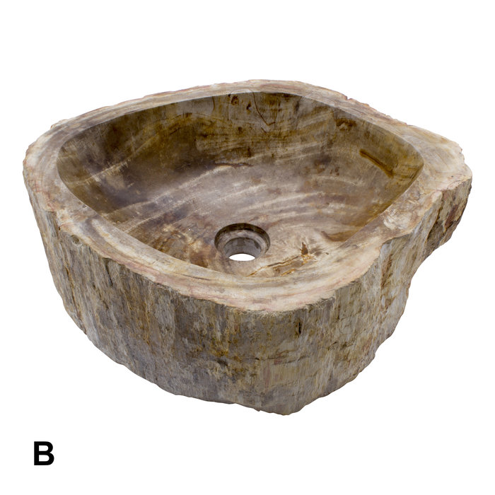 Indomarmer Petrified Wood Washbasin Set