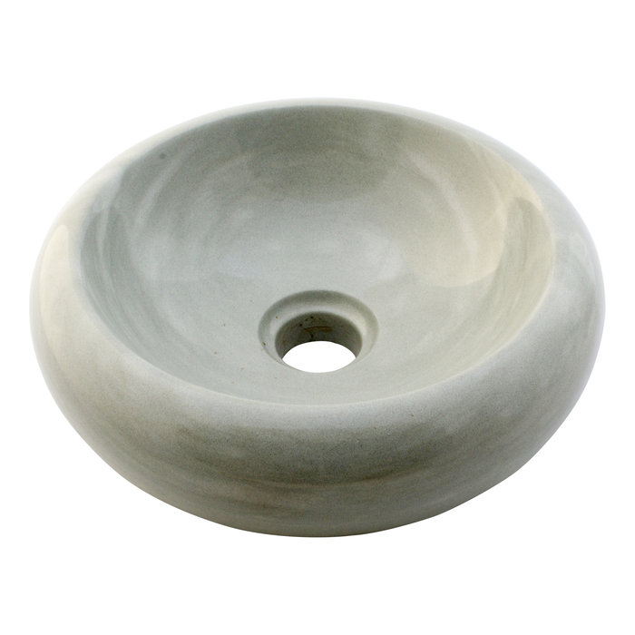 Indomarmer Green Sandstone Toilet Fountain Donut Ø 30 x H 10 cm