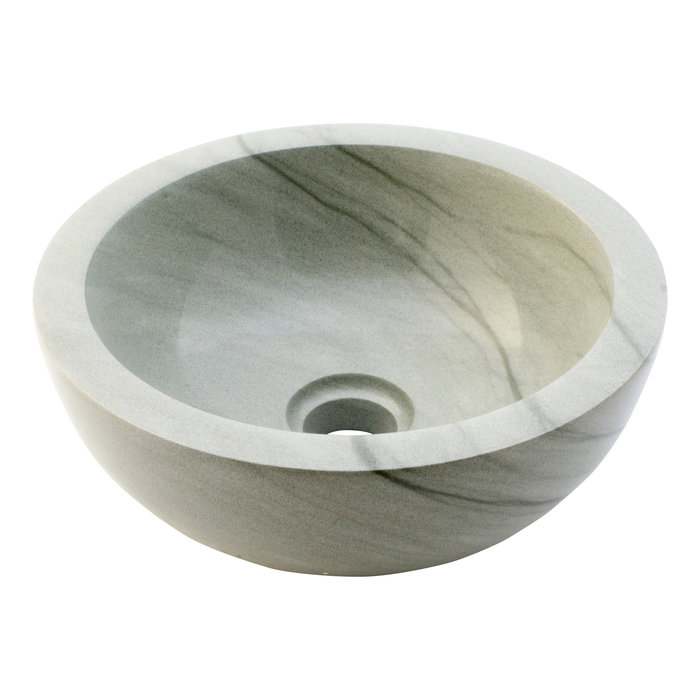 Indomarmer Grüner Sandstein WC-Becken Ø 30 x H 12 cm