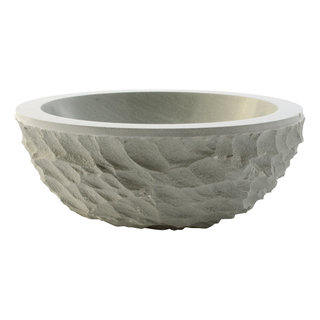 Indomarmer Toiletfontein Full-Marmo Groene Zandsteen Ø 30 x H 12 cm