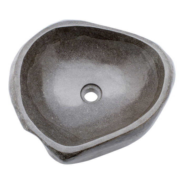 Indomarmer Polierte Waschbecken aus Flussstein 49x43x15cm