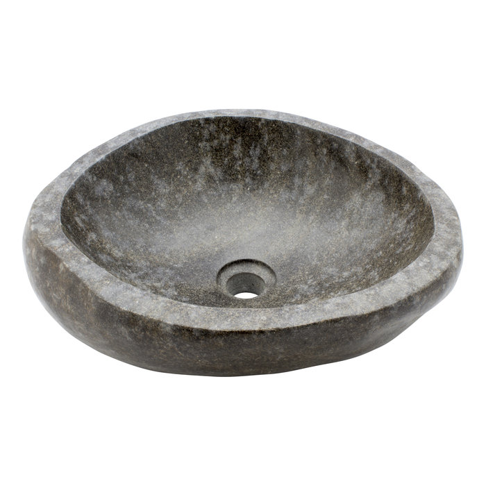 Indomarmer Polished River Stone Wash Bowl 45x38x15cm