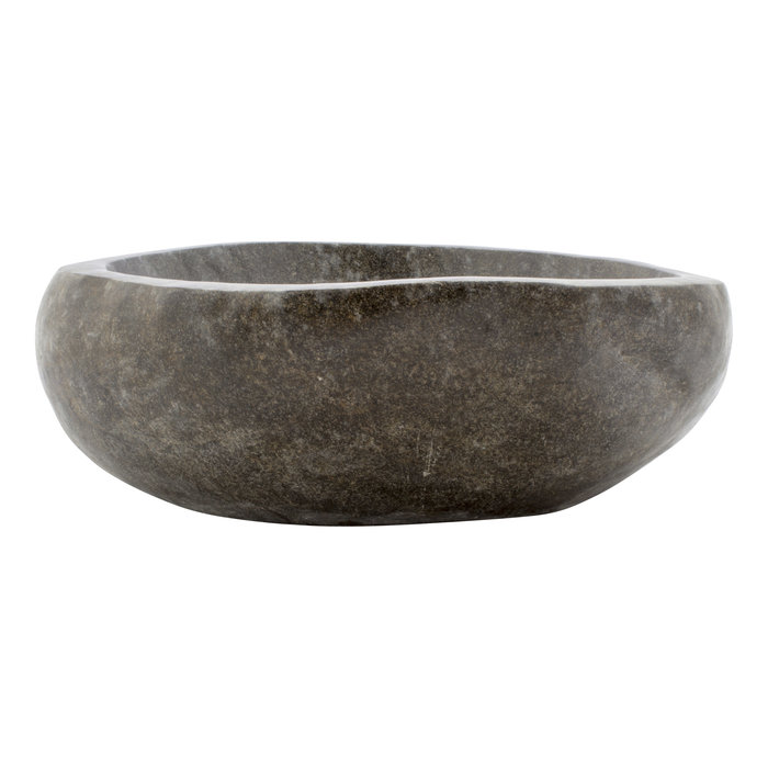 Indomarmer Polierte Waschbecken aus Flussstein 45x38x15cm