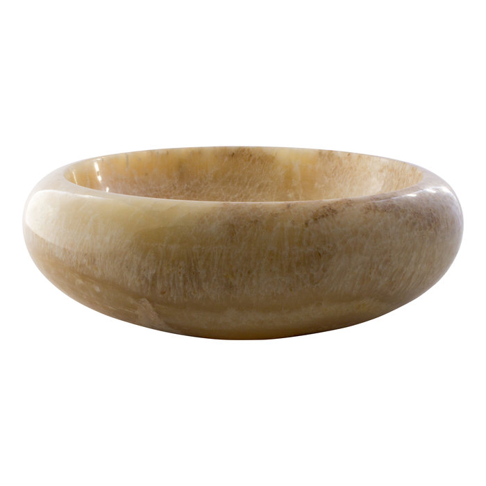 Indomarmer Onyx Waschbecken Donat Ø 40 x H 12 cm