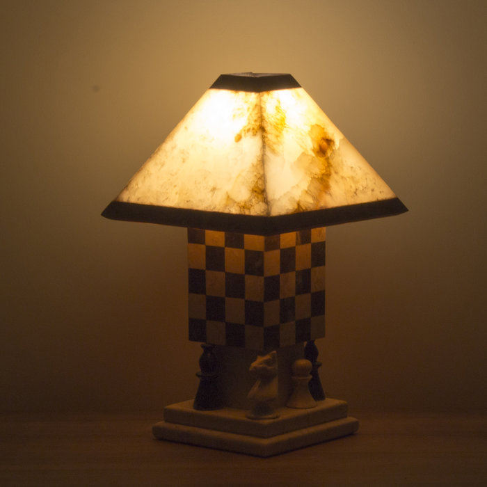 Indomarmer Table lamp Chess Onyx & Marble