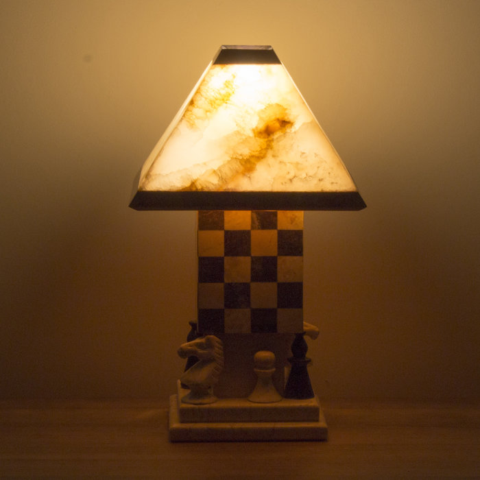 Indomarmer Table lamp Chess Onyx & Marble